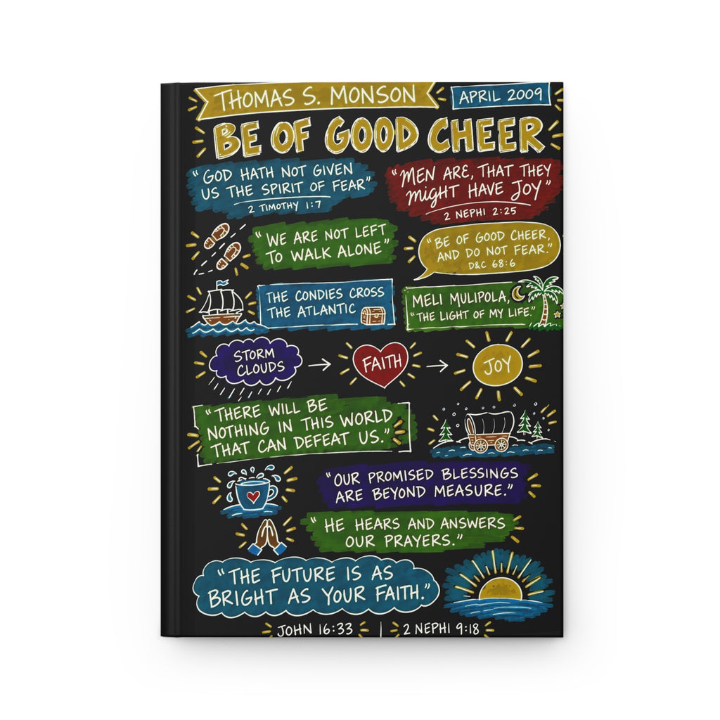 Be of Good Cheer Sketch Note Journal — Thomas S. Monson