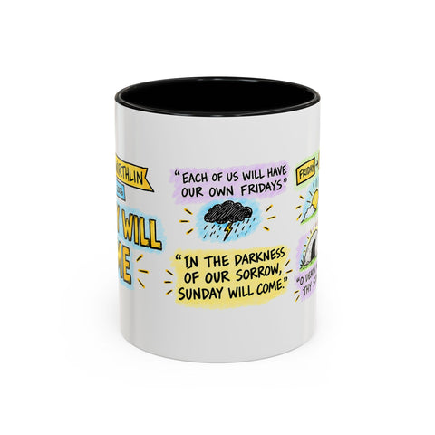 Sunday Will Come sketch note mug
