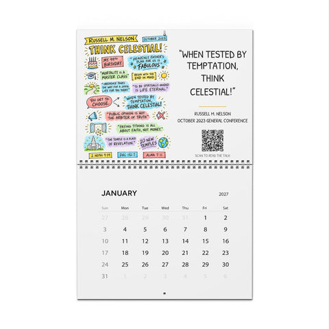 Sunday Will Come sketch note 2027 calendar