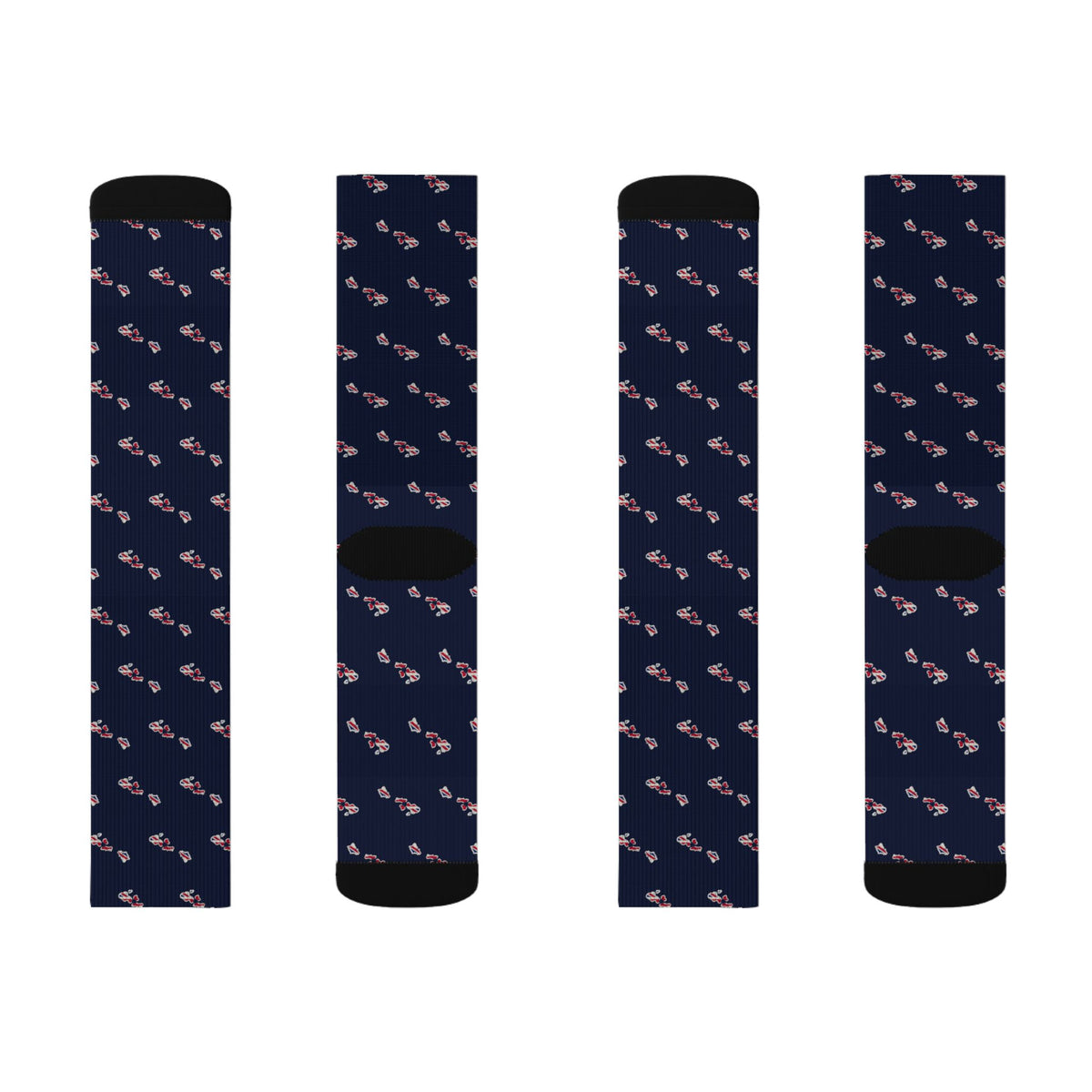 Hawaii Mission Flag Map Socks