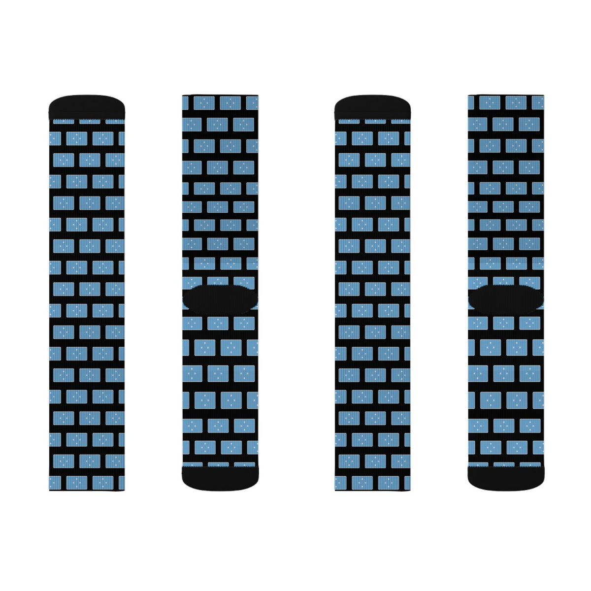 Micronesia Mission Flag Socks
