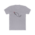 Mexico Mexicali Mission Heart Map shirt in Heather Grey: Mexico outline with a red heart, front view