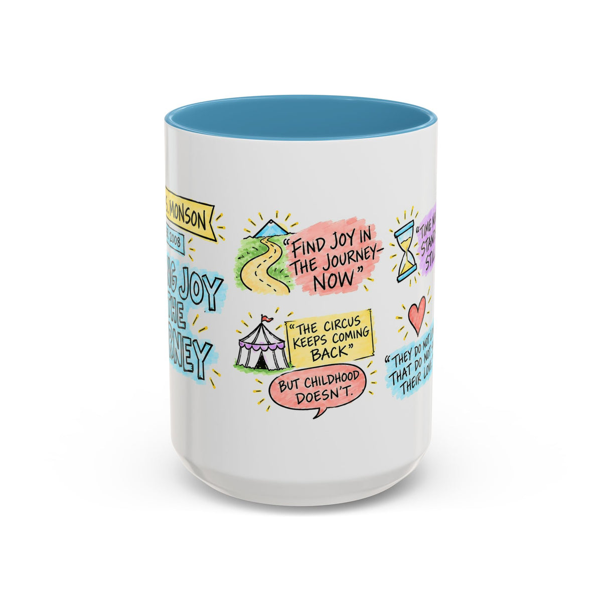 Finding Joy in the Journey Sketch Note Mug — Thomas S. Monson