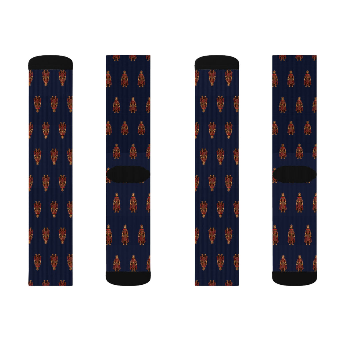 Amalickiah Brick Chess crew socks by Weak Things view 2