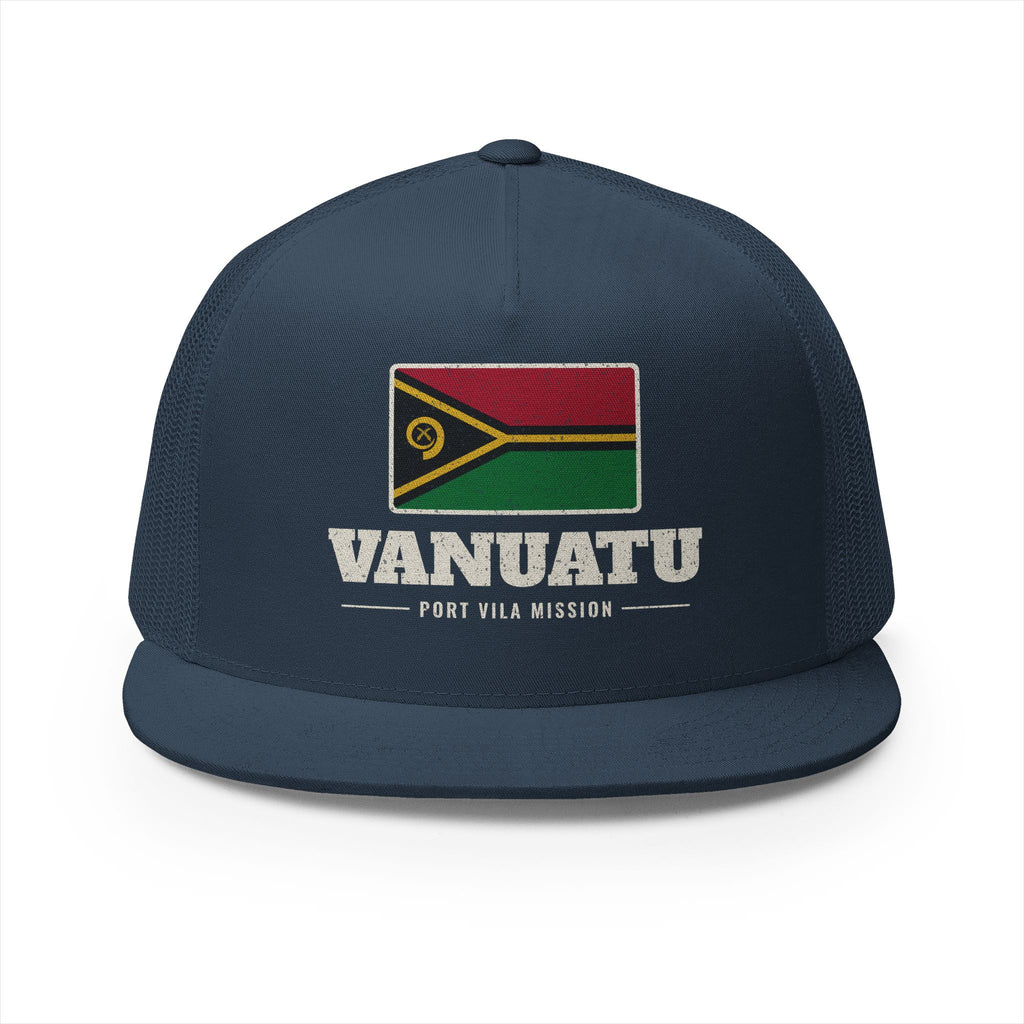 Vanuatu Port Vila Mission Flag Map Trucker Hat