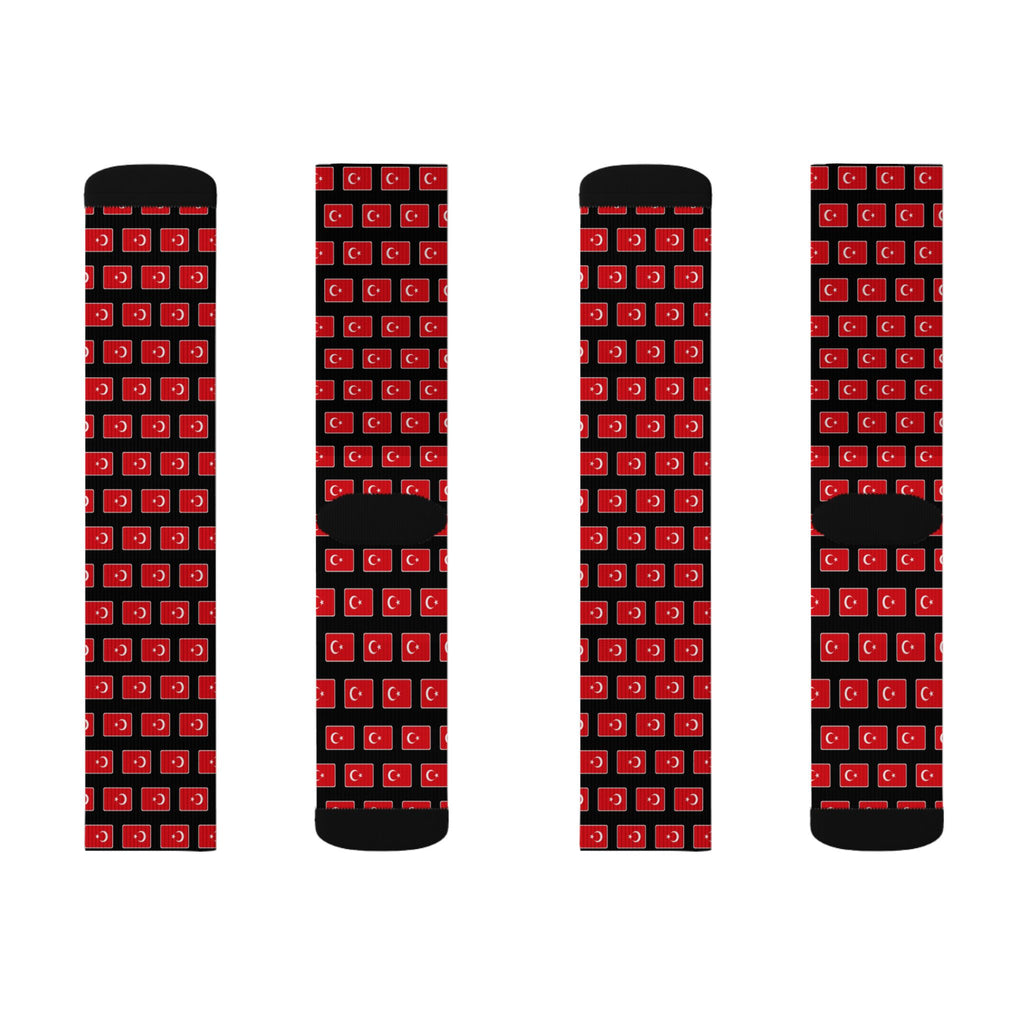 Turkey Mission Flag Socks