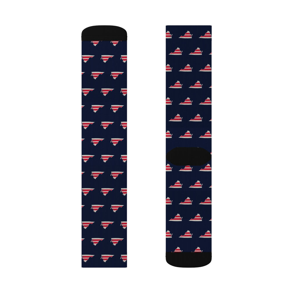 Washington DC South Mission Flag Map Socks