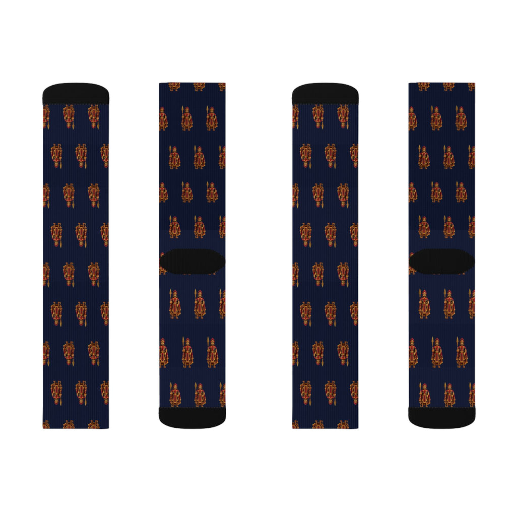 Giddianhi Brick Chess crew socks by Weak Things view 2