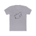 South Africa Cape Town Mission Heart Map shirt in Heather Grey: South Africa outline with a red heart, front view