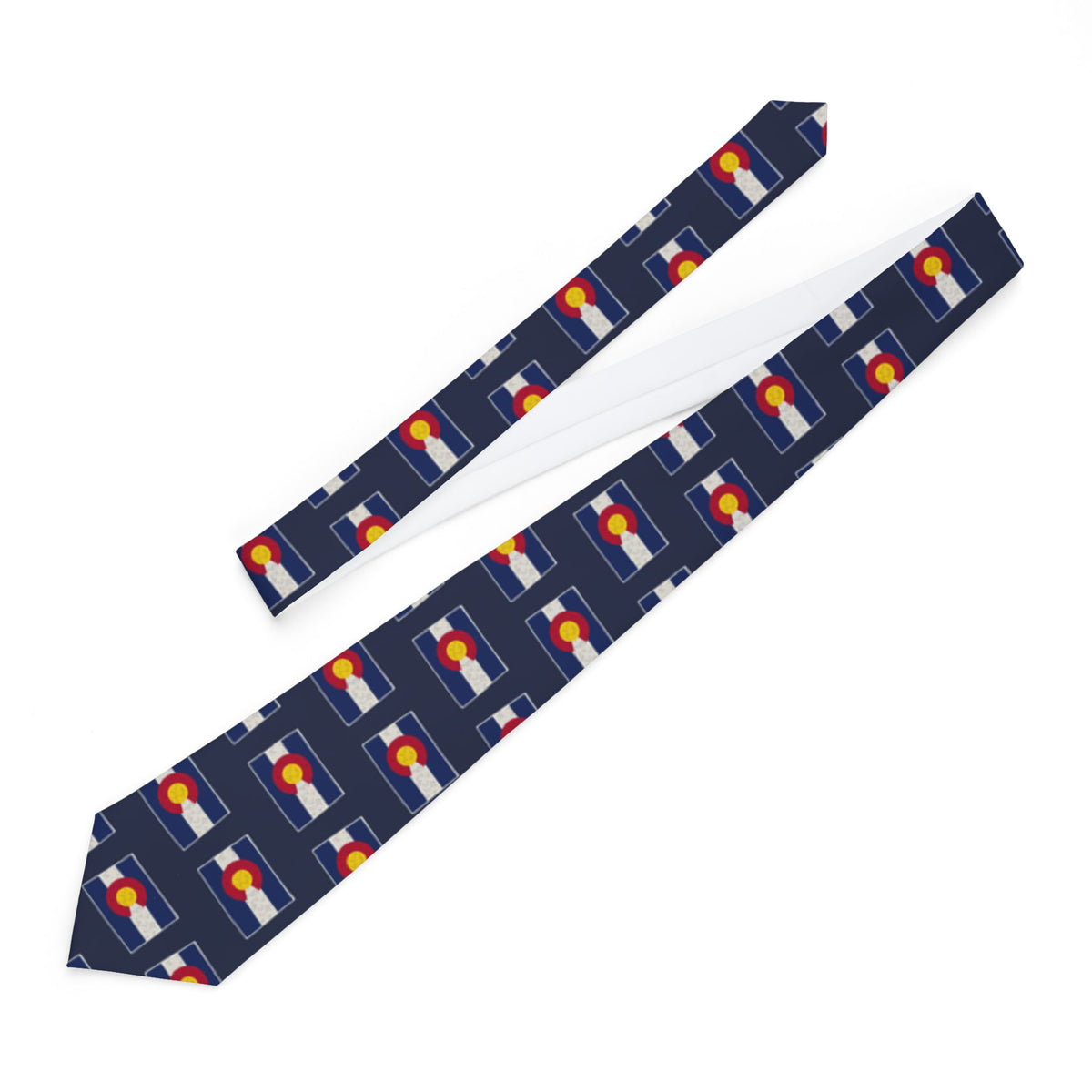 Colorado Mission Flag Map Tie