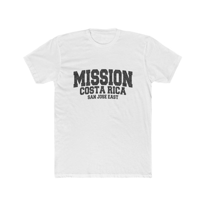 Costa Rica San Jose East Mission T-Shirt in Solid White, front view