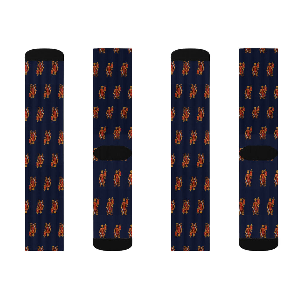 Amlici Brick Chess crew socks by Weak Things view 2