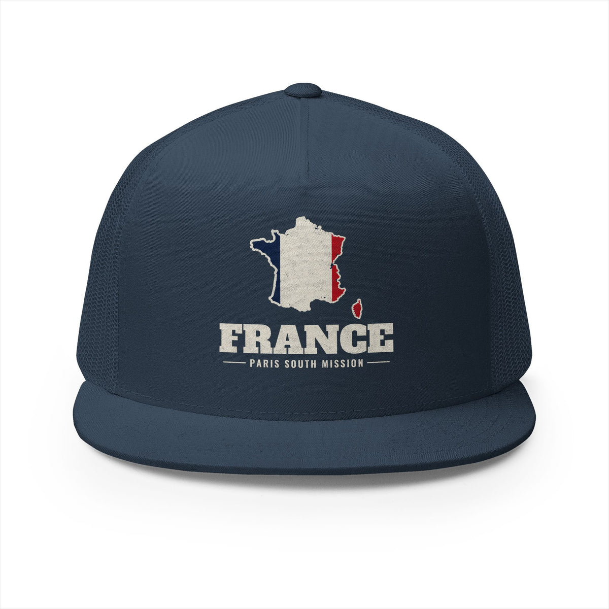 France Paris South Mission Flag Map Trucker Hat