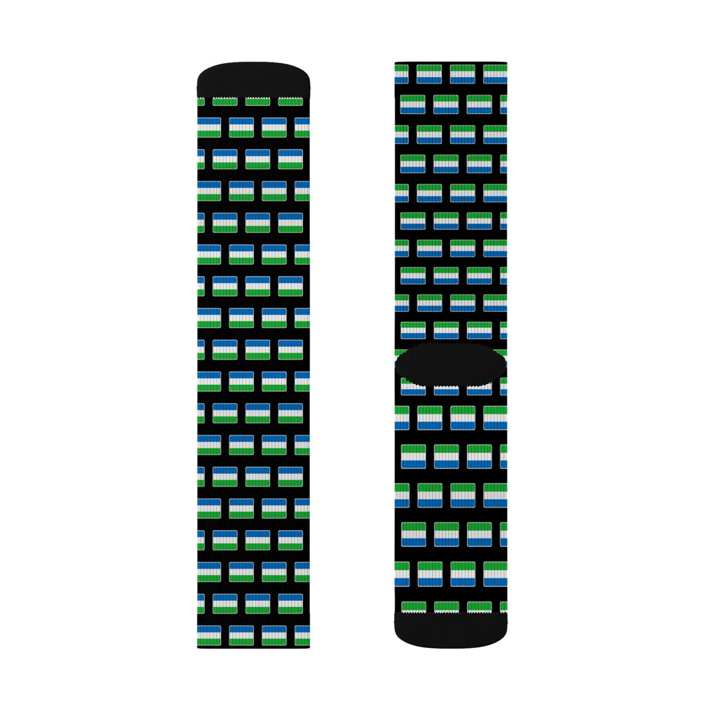 Sierra Leone Mission Flag Socks