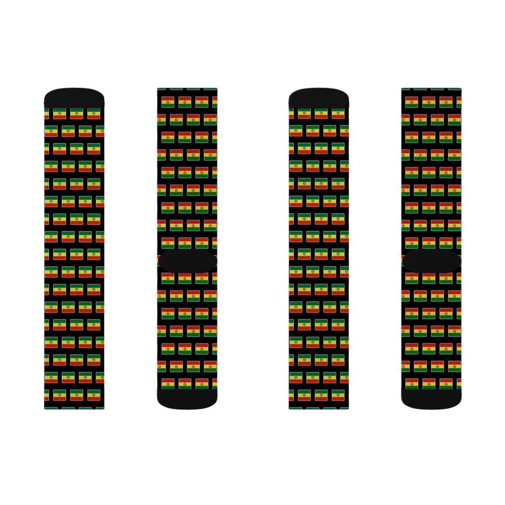 Bolivia Mission Flag Socks