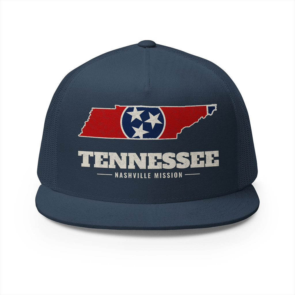Tennessee Nashville Mission Flag Map Trucker Hat