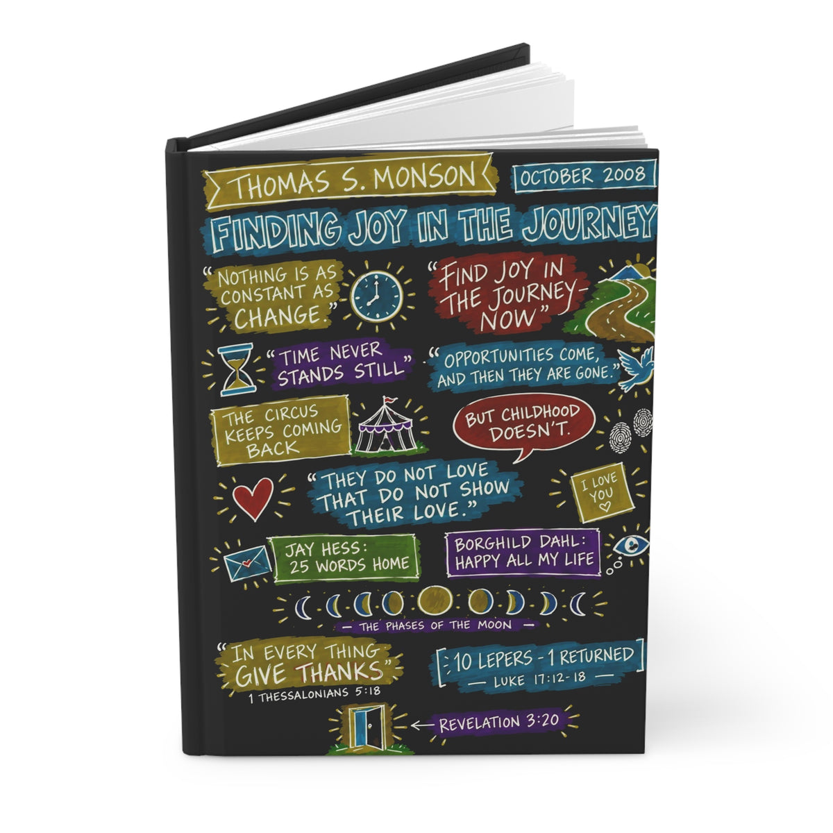Finding Joy in the Journey Sketch Note Journal — Thomas S. Monson