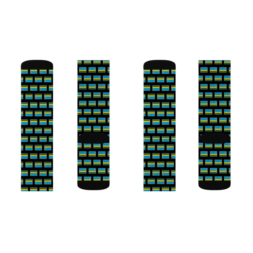 Rwanda Mission Flag Socks