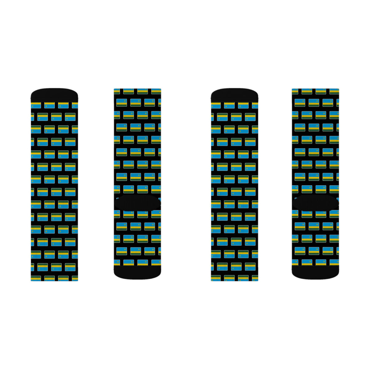Rwanda Mission Flag Socks
