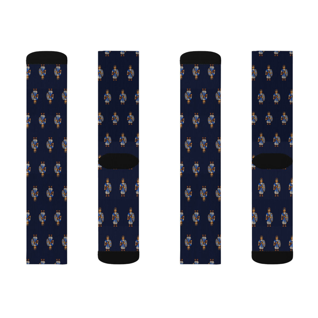 People of Ammon Member Brick Chess crew socks by Weak Things view 2