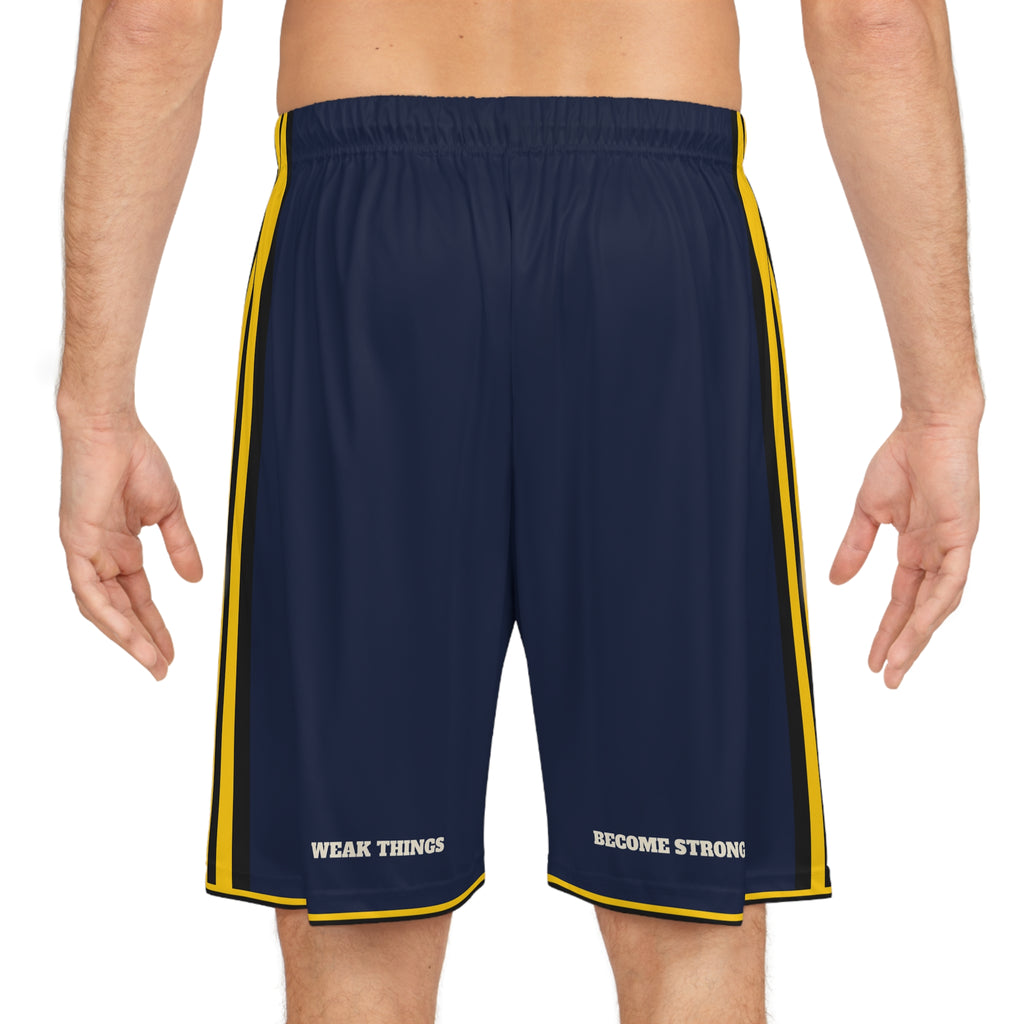 Pennsylvania Pittsburgh Mission Basketball Shorts, worn, back view