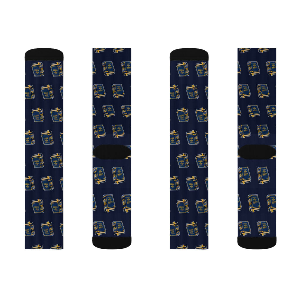 Book of Mormon Brick crew socks by Weak Things view 4