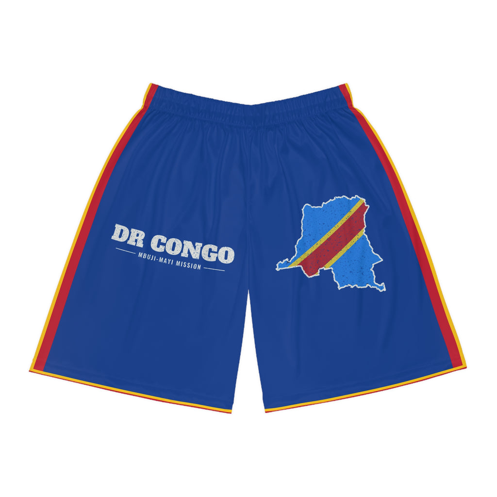 Democratic Republic of the Congo Mbuji-Mayi Mission Basketball Shorts, front view