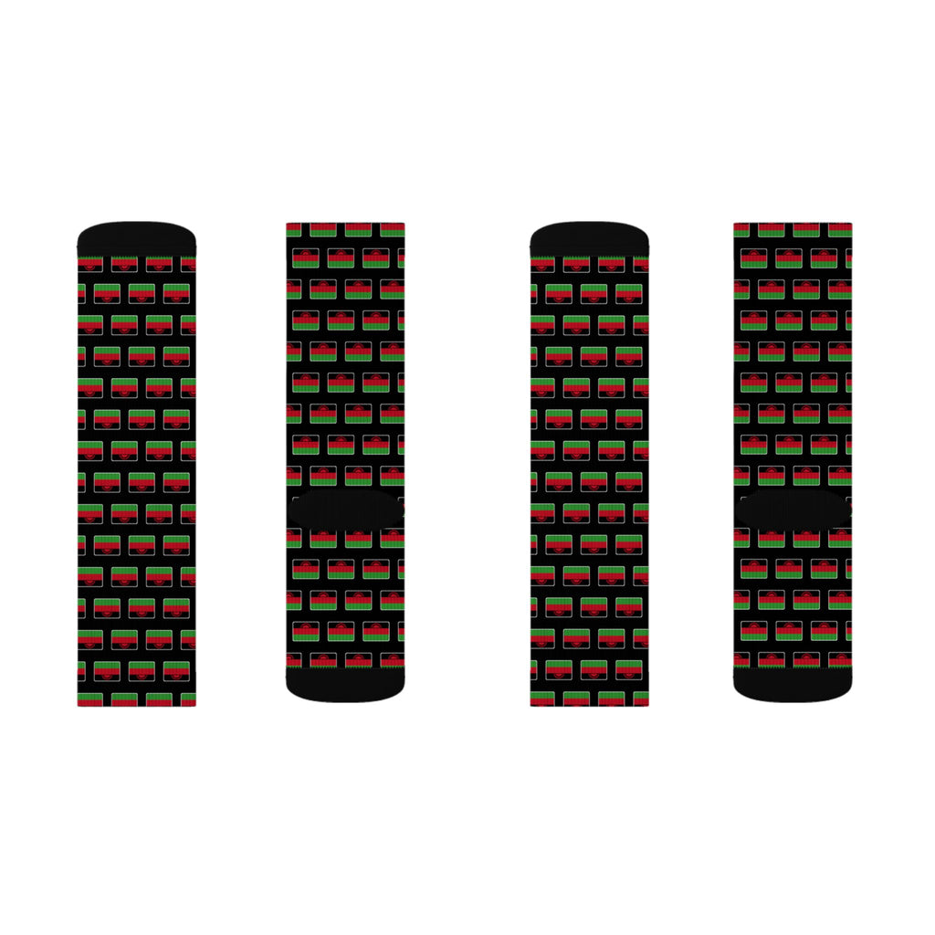 Malawi Mission Flag Socks