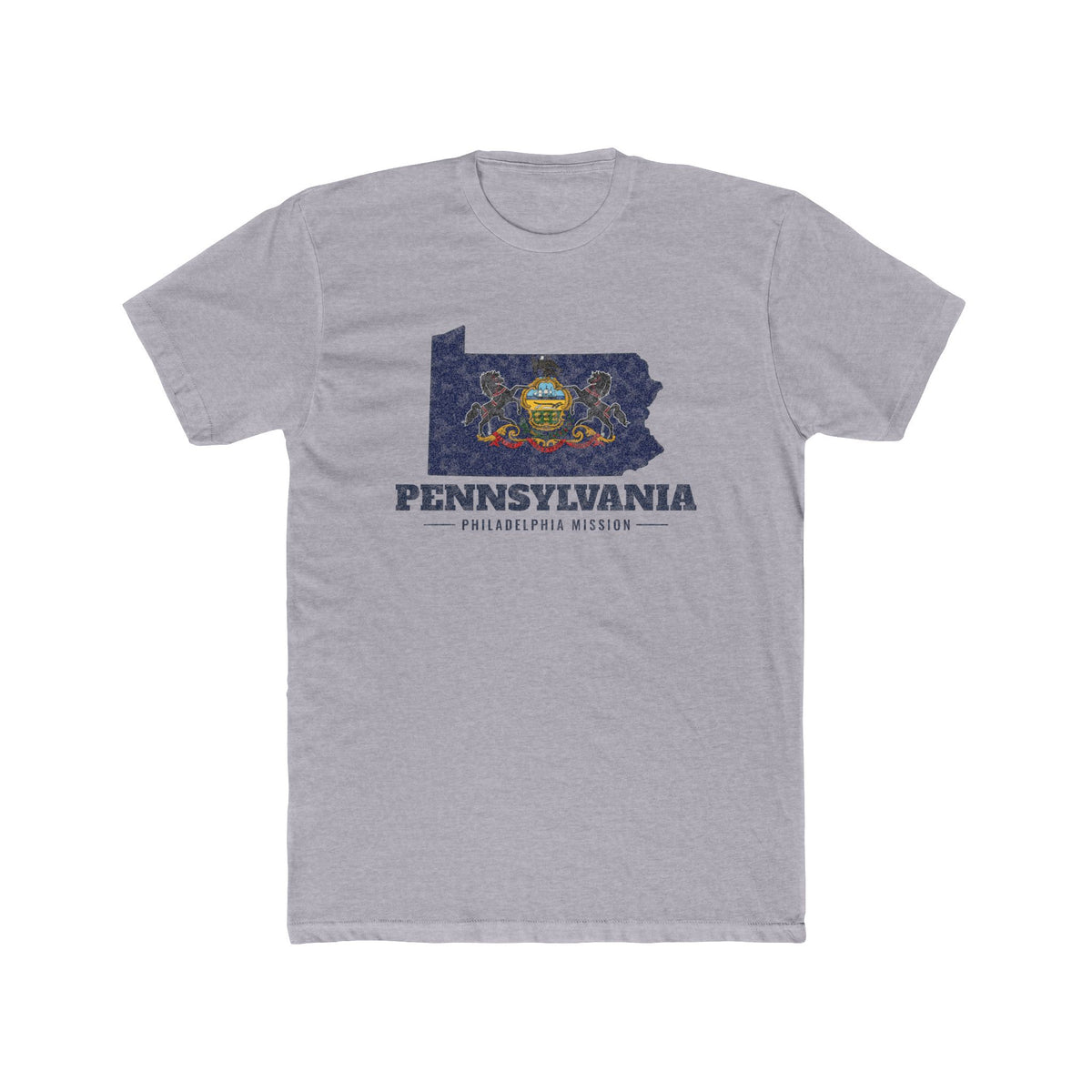 Pennsylvania Philadelphia Mission Flag Map Shirt