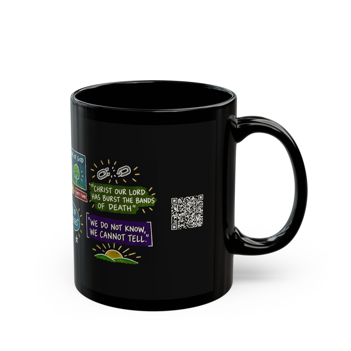 The Purifying Power of Gethsemane Sketch Note Black Mug — Bruce R. McConkie