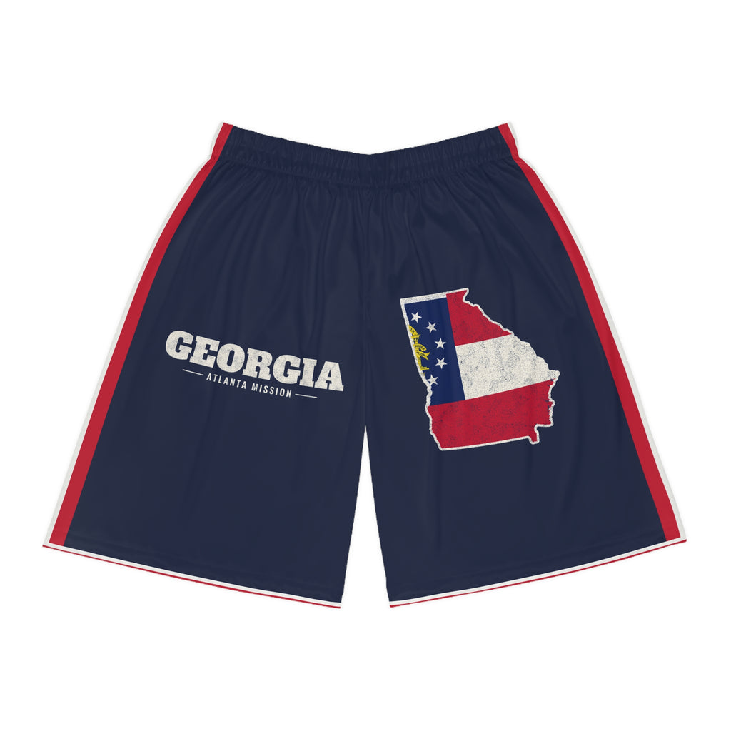 Georgia Atlanta Mission Basketball Shorts, front view