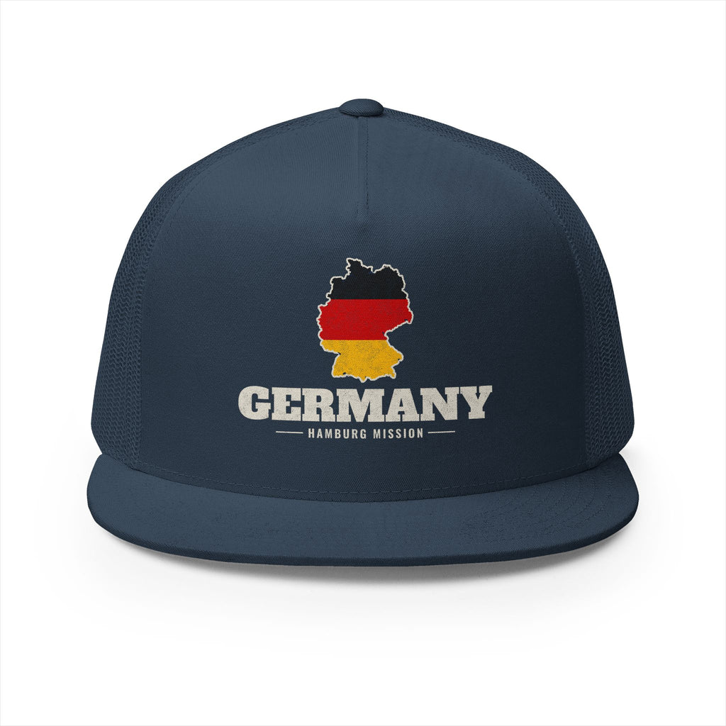Germany Hamburg Mission Flag Map Trucker Hat