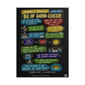 Be of Good Cheer Sketch Note Poster (Black) — Thomas S. Monson