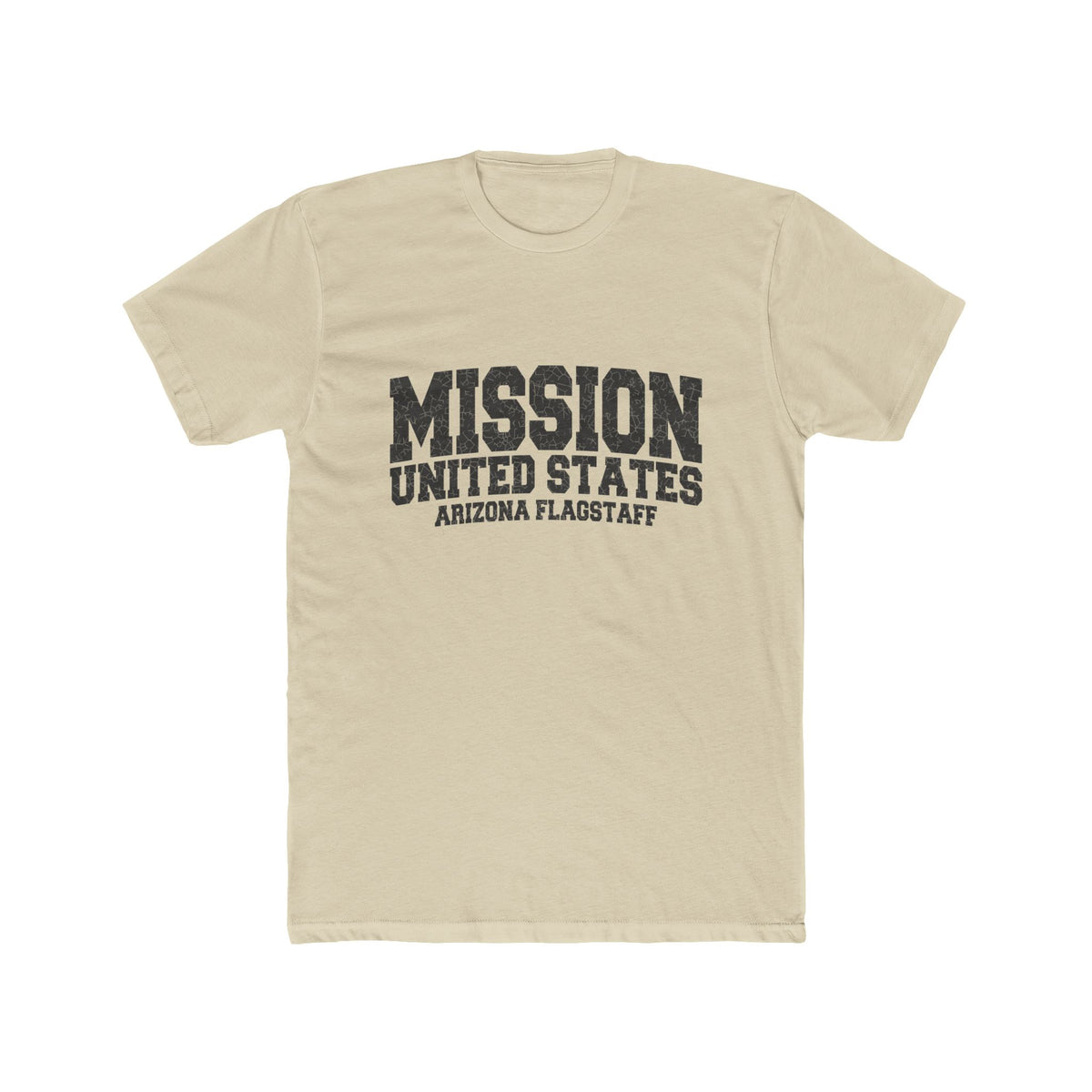 Arizona Flagstaff Mission T-Shirt in Solid Cream, front view