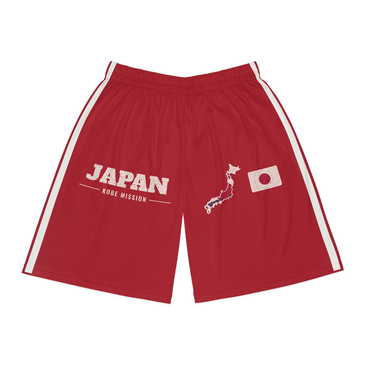 Japan Kobe Mission Basketball Shorts, front view