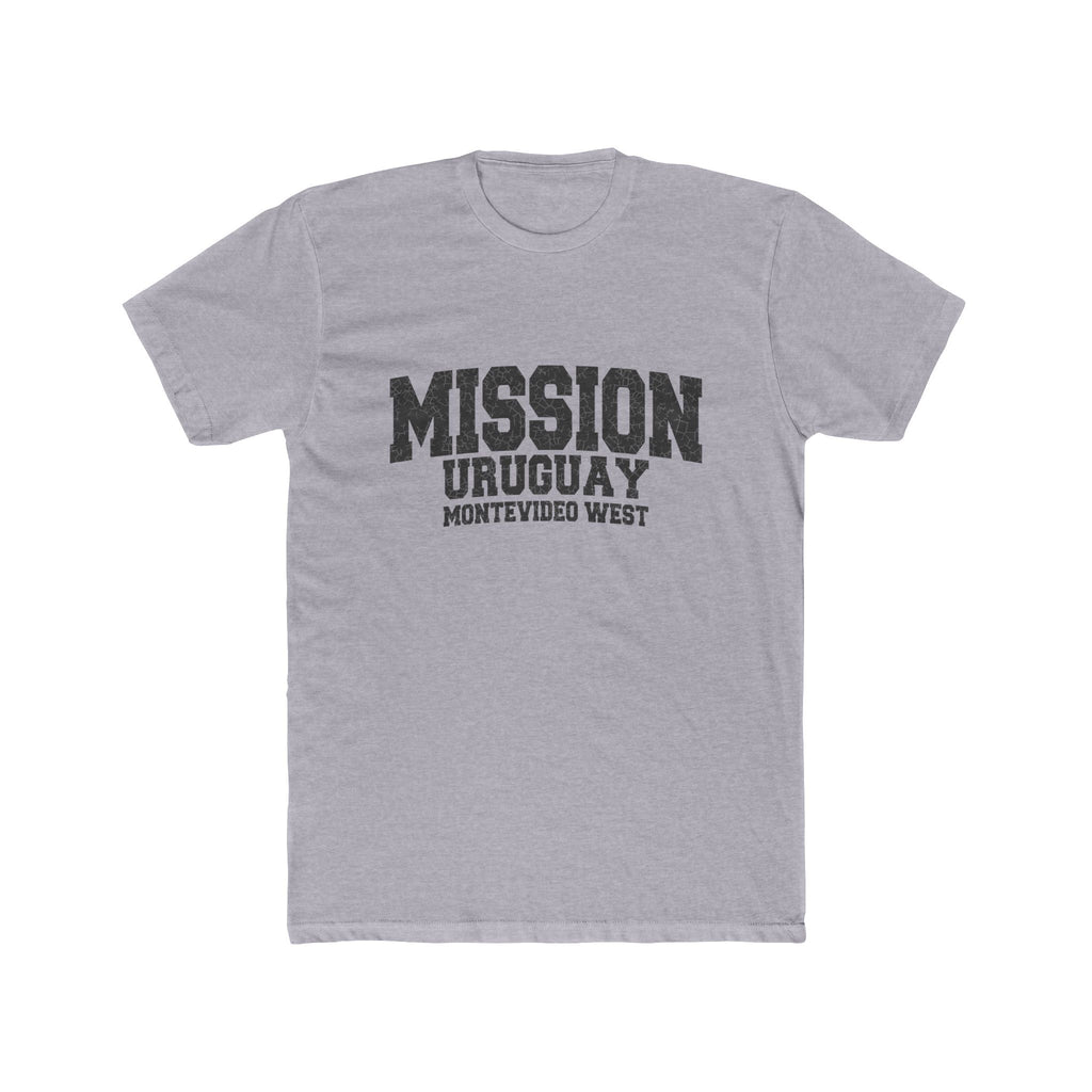 Uruguay Montevideo West Mission T-Shirt in Heather Grey, front view
