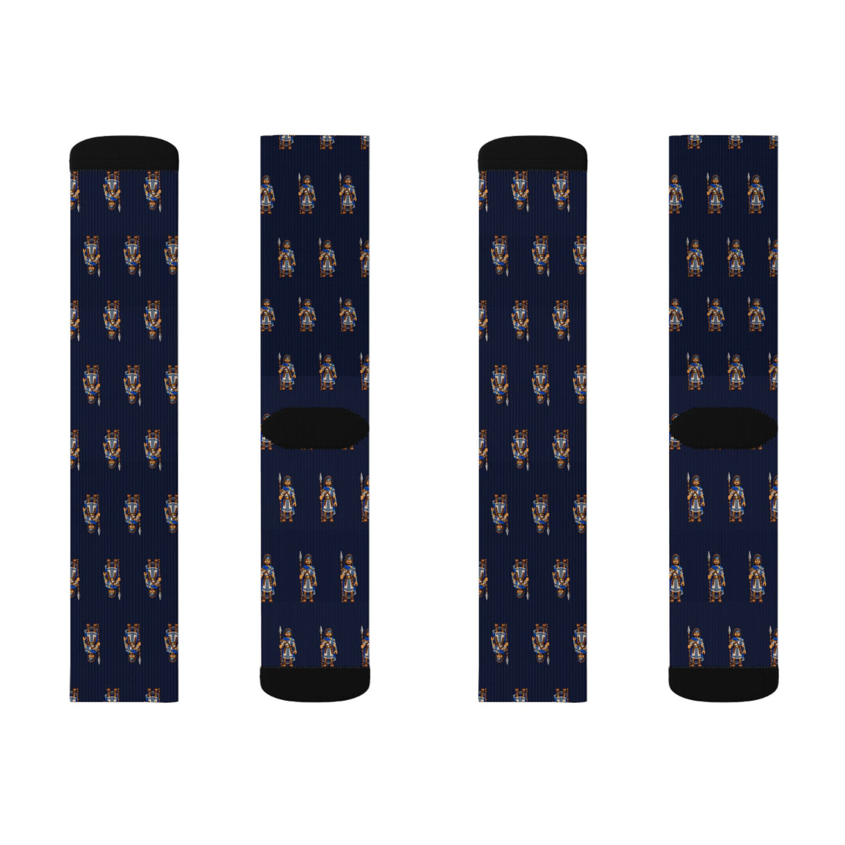 Teancum Brick Chess crew socks by Weak Things view 2