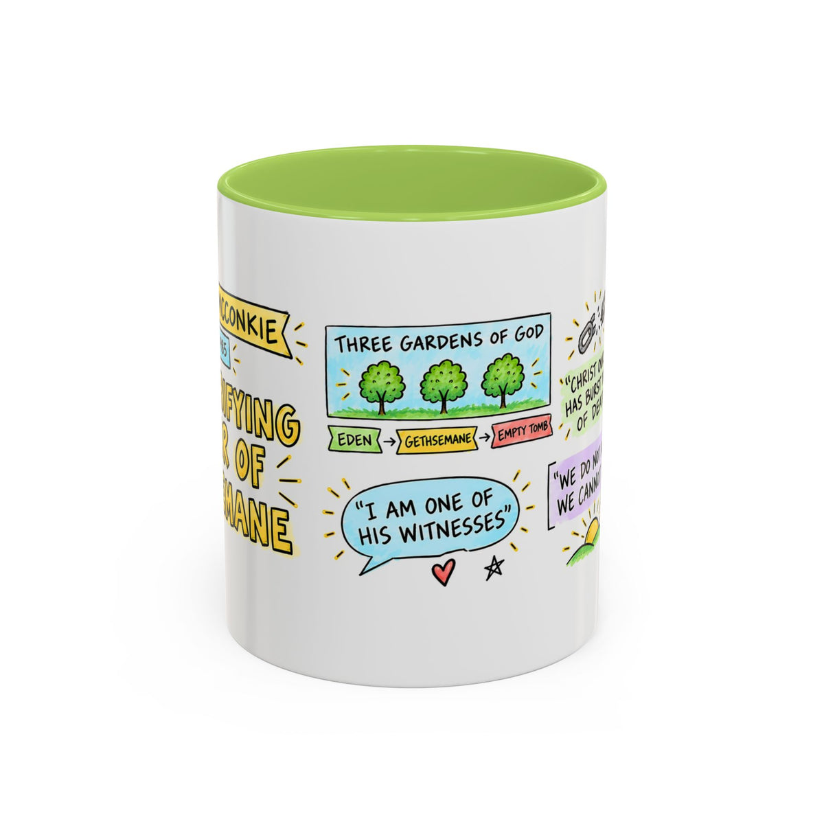 The Purifying Power of Gethsemane Sketch Note Mug — Bruce R. McConkie