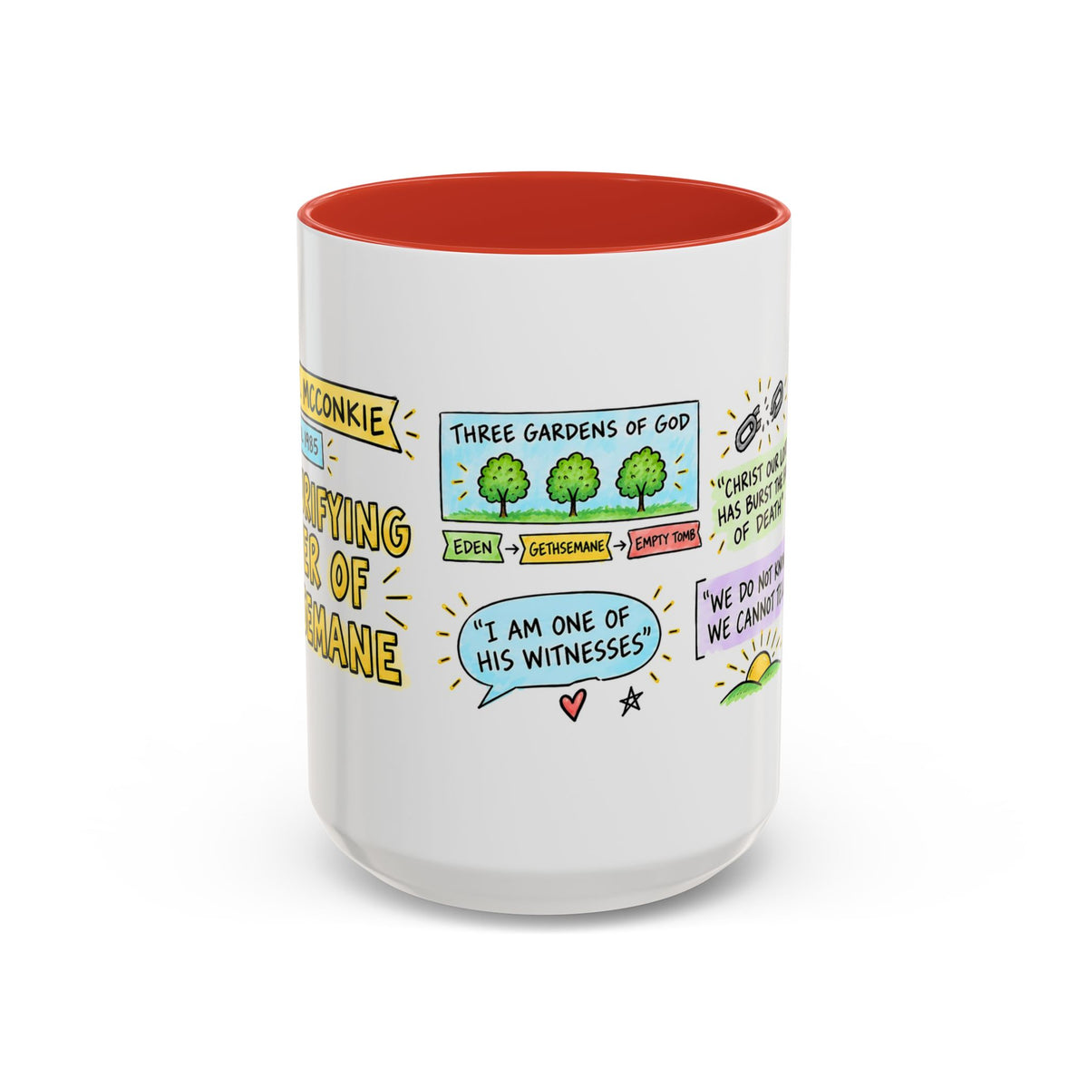 The Purifying Power of Gethsemane Sketch Note Mug — Bruce R. McConkie
