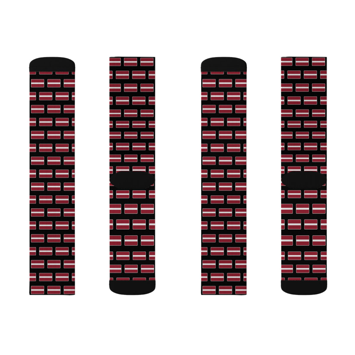 Latvia Mission Flag Socks