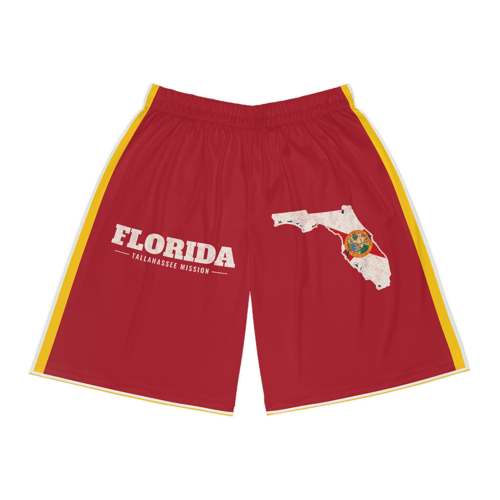 Florida Tallahassee Mission Basketball Shorts, front view