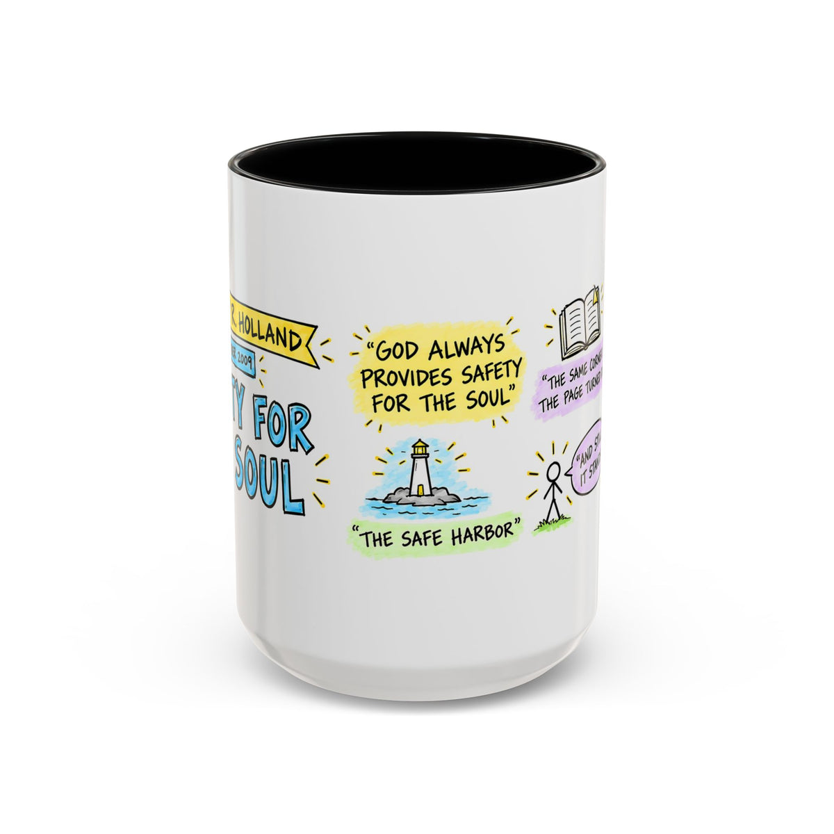 Safety for the Soul Sketch Note Mug — Jeffrey R. Holland