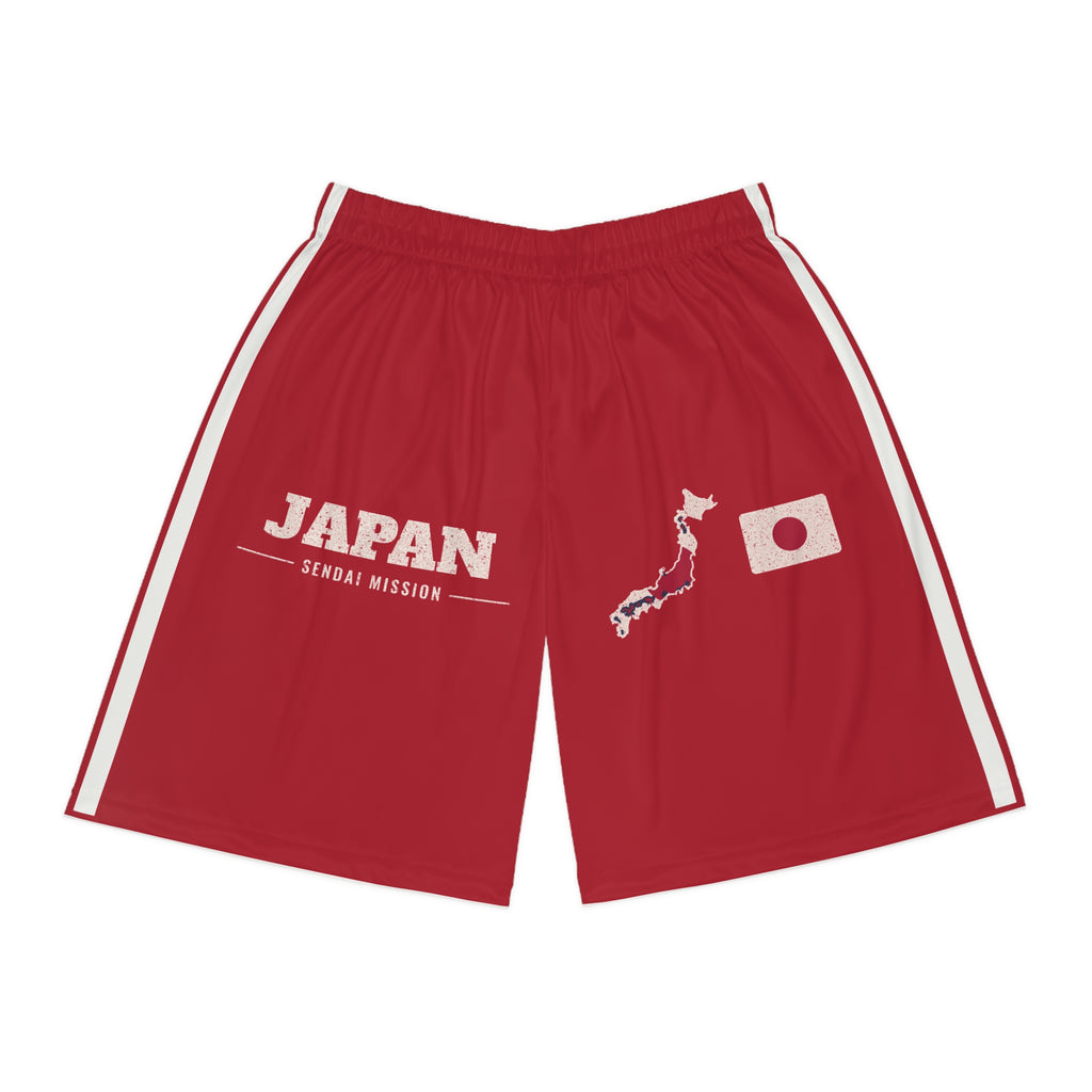 Japan Sendai Mission Basketball Shorts, front view