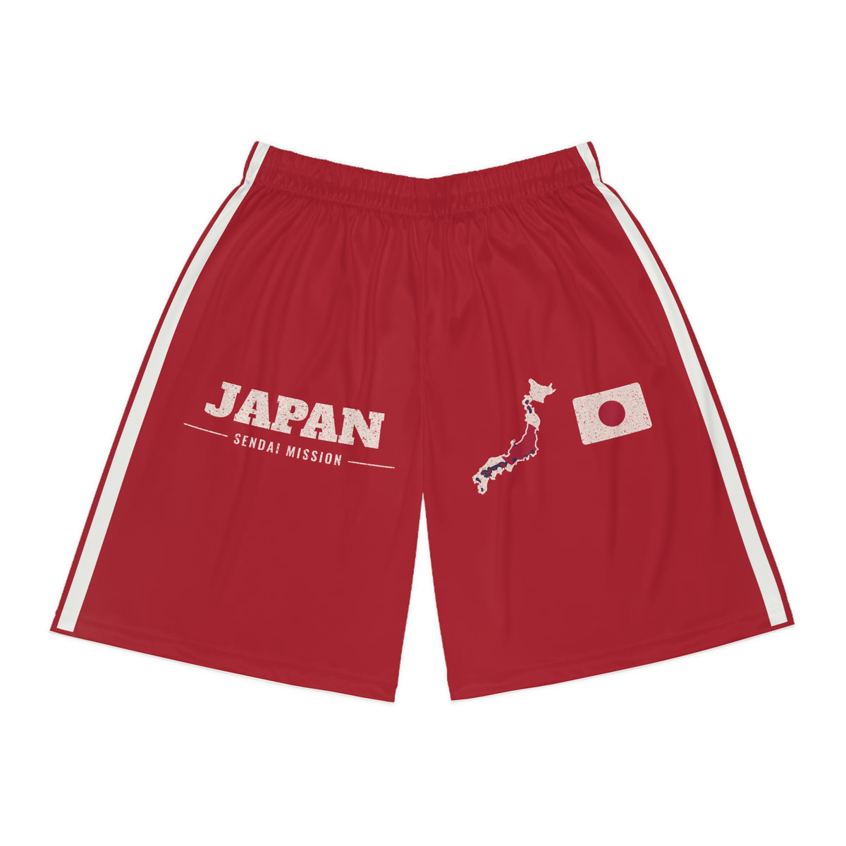Japan Sendai Mission Basketball Shorts, front view