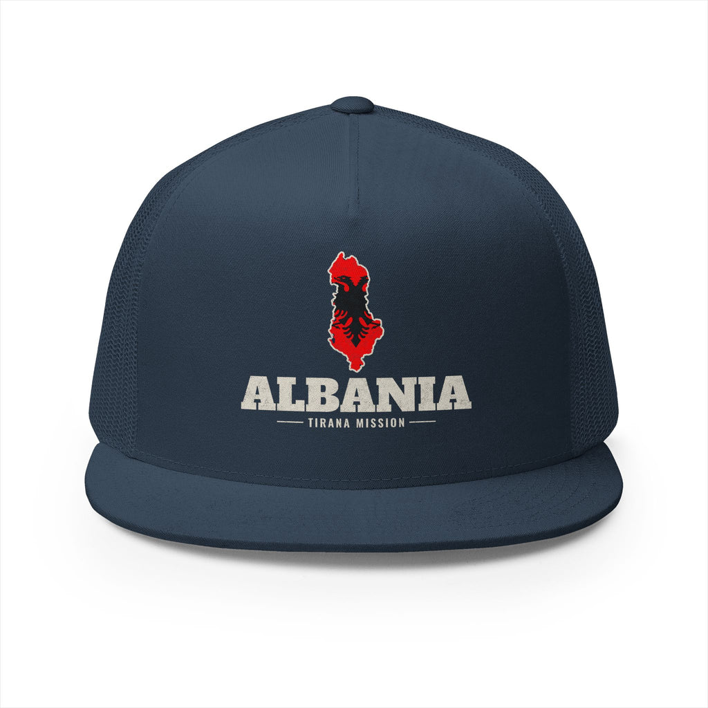 Albania Tirana Mission Flag Map Trucker Hat