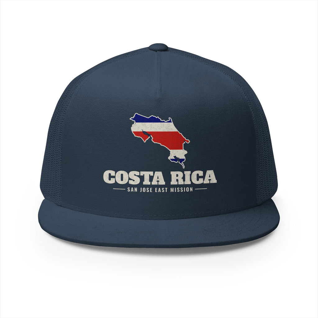Costa Rica San Jose East Mission Flag Map Trucker Hat