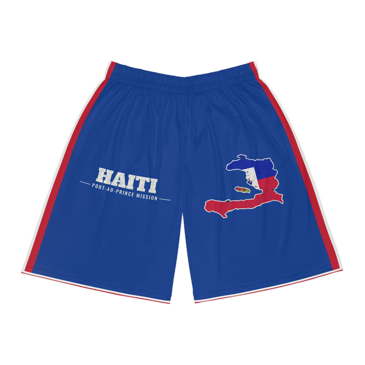 Haiti Port-au-Prince Mission Basketball Shorts, front view