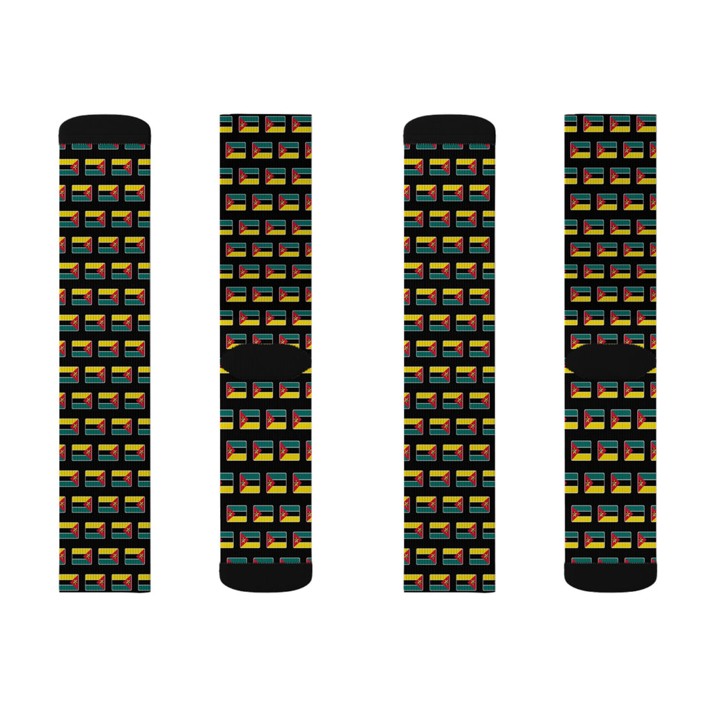 Mozambique Mission Flag Socks