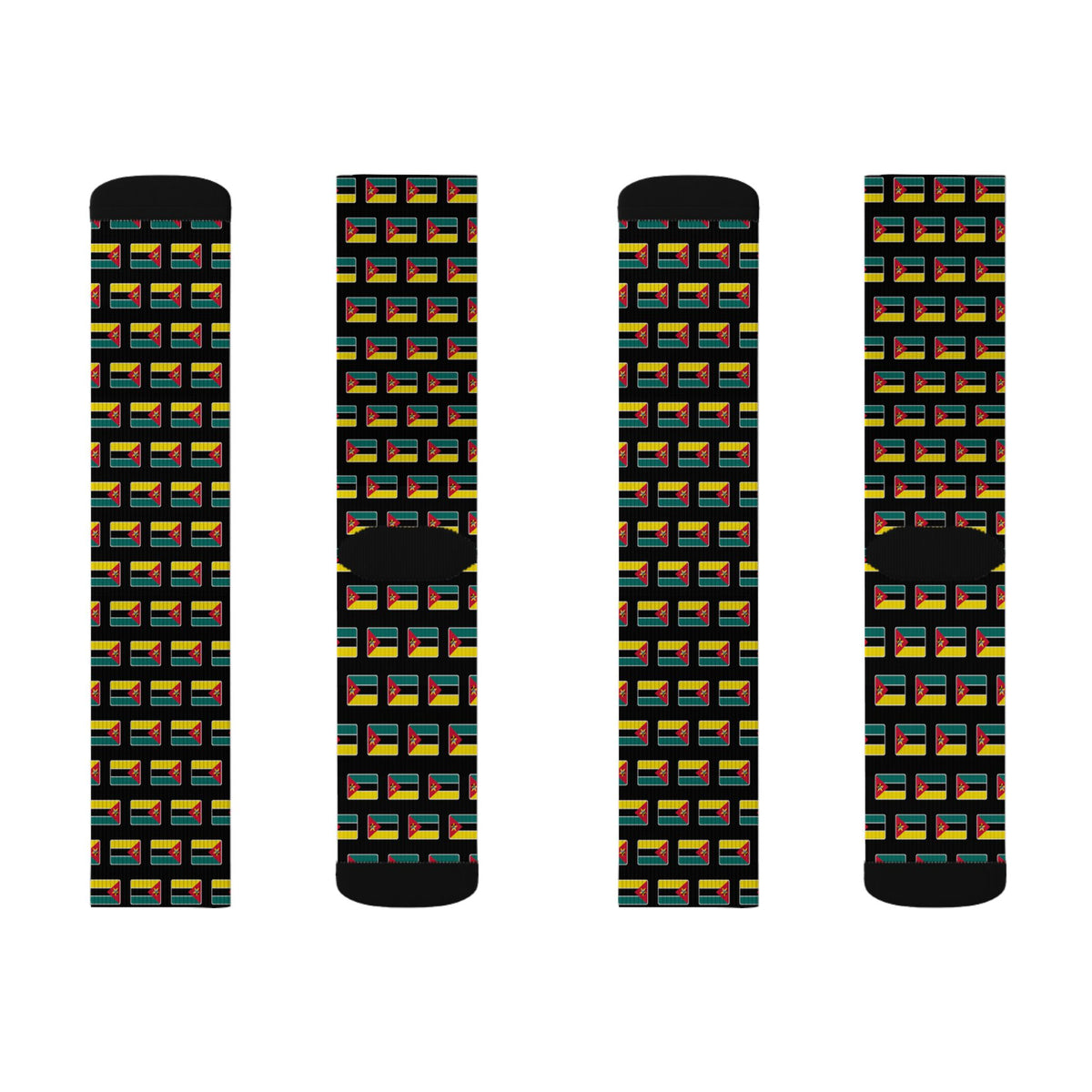 Mozambique Mission Flag Socks