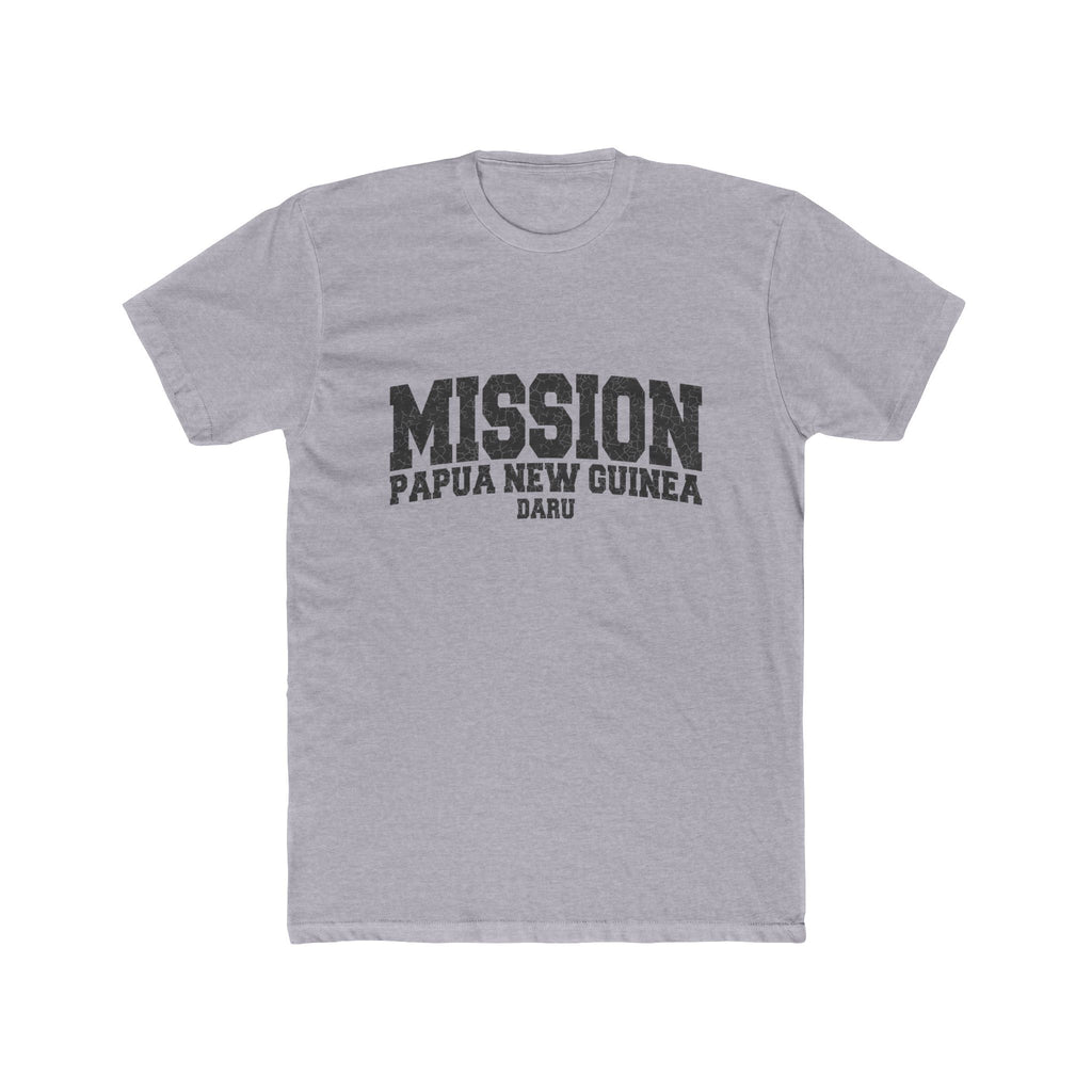 Papua New Guinea Daru Mission T-Shirt in Heather Grey, front view